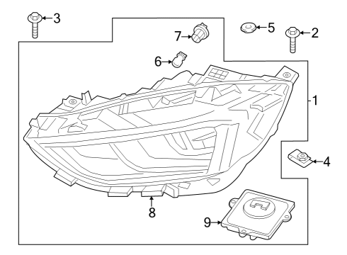 KT4Z-13C788-D Ford Control Module
