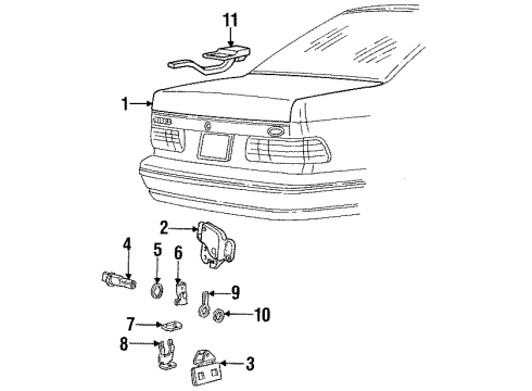 F2DZ5443507B Ford Lock Cylinder