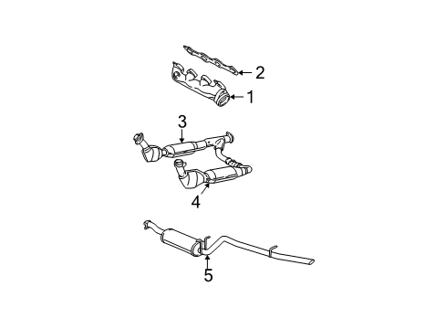 Ford F65Z-5E212-BD Catalytic Converter F65Z-5E212-BD Ford Catalytic Converter