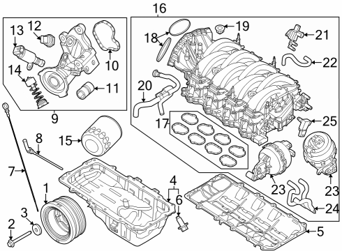 Ford PR3Z-6675-C Pan Assembly - Engine Oil PR3Z-6675-C Ford Pan Assembly - Engine Oil