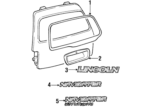 Ford F85Z-78404C42-AA License Pocket F85Z-78404C42-AA Ford License Pocket