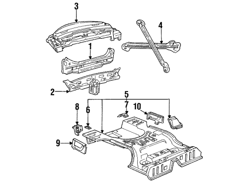 F3LY6347076A Ford Spare Bracket
