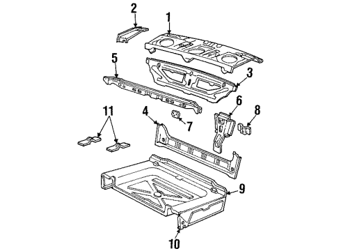 Ford F2VY5411250A Floor Extension, Rear Passenger Side F2VY5411250A Ford Floor Extension, Rear Passenger Side