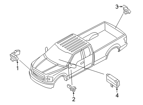 ML3Z-14G647-T Ford Control Module, Driver Side