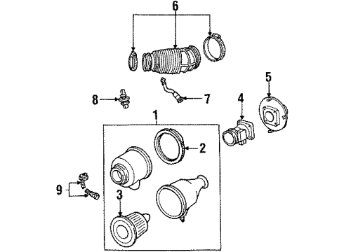 XF2Z-9600-BA Ford Air Cleaner Assembly