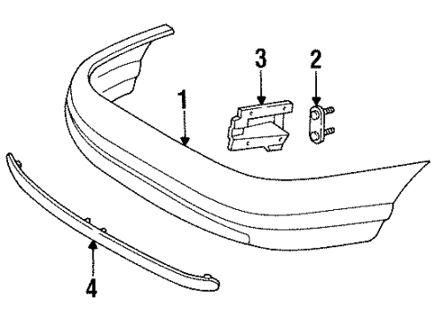 F5RZ17B931A Ford Guide Bracket, Driver Side