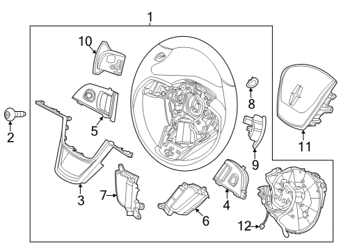 Ford RC5Z-3600-DA Wheel Assembly - Steering RC5Z-3600-DA Ford Wheel Assembly - Steering