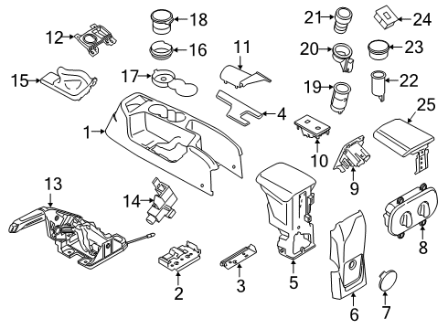 Ford JM5Z-7H557-A Range Sensor JM5Z-7H557-A Ford Range Sensor