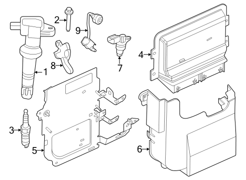 Ford PZ1Z-12A650-N Module - Engine Control - EEC PZ1Z-12A650-N Ford Module - Engine Control - EEC