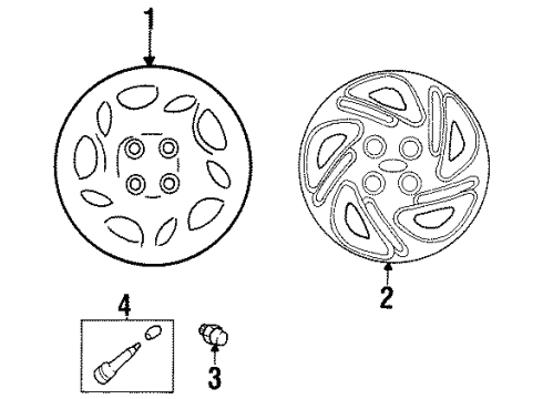 F8CZ1130CA Ford Wheel Cover