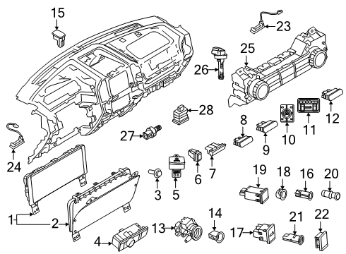 ML3Z-2455-F Ford Pedal Assembly - Brake