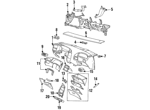 Ford F7SZ6306010AAB Glove Box F7SZ6306010AAB Ford Glove Box