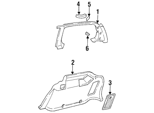 F3XZ18978AAB Ford Speaker Grille, Passenger Side