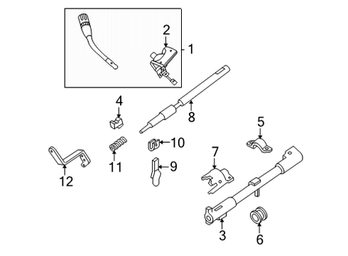 LC2Z-7E395-G Ford Cable Assembly - Selector Lever Control