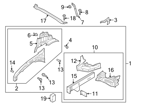 Ford L1MZ-3A436-K Housing L1MZ-3A436-K Ford Housing