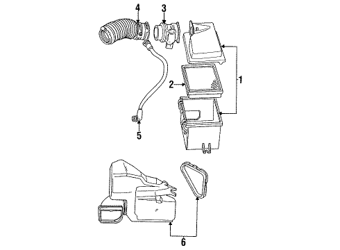 Ford FOVZ-12B579-AARM Mass Air Flow Sensor FOVZ-12B579-AARM Ford Mass Air Flow Sensor