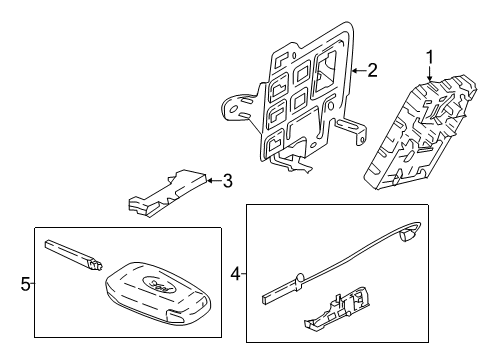 Ford LU5Z-15604-BP Kit - Alarm/Keyless Lock System LU5Z-15604-BP Ford Kit - Alarm/Keyless Lock System