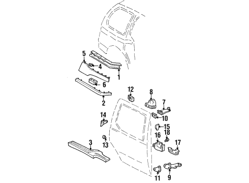 F8XZ1223708AA Ford Insulator, Passenger Side