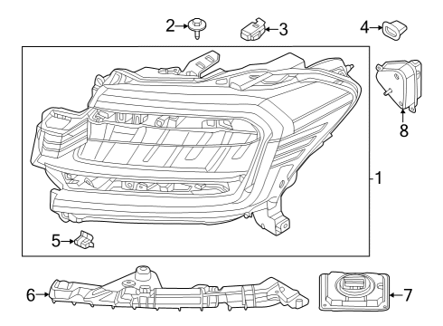 NL1Z-13008-D Ford Composite Assembly