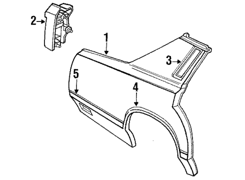 Ford FOVY54290A38AA Side Molding, Front Passenger Side FOVY54290A38AA Ford Side Molding, Front Passenger Side