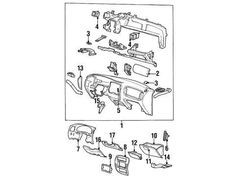 F57Z10045C08A Ford Air Vent