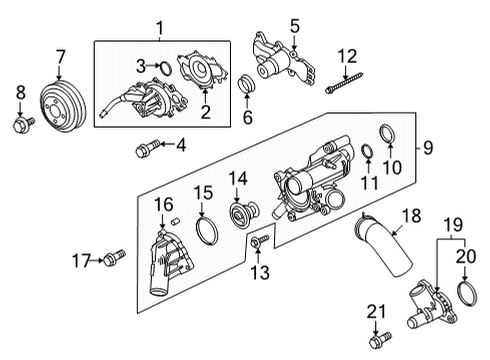 ML3Z-8509-A Ford Pulley - Water Pump