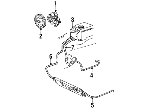 F5OY-3A719-A Ford Power Steering Pressure Hose