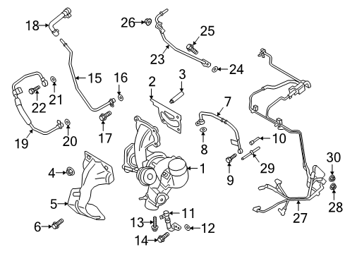 CV6Z-8A577-D Ford Coolant Line
