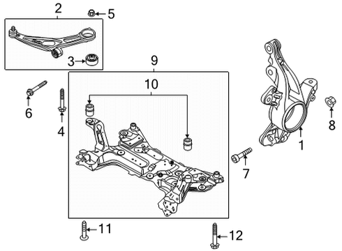 LX6Z-3079-J Ford ARM ASY - FRONT SUSPENSION