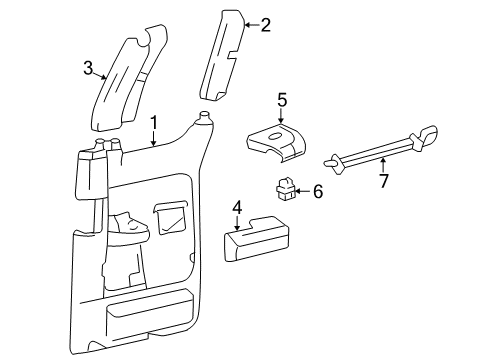 6L3Z-15310A90-AA Ford Door Trim Panel Retainer