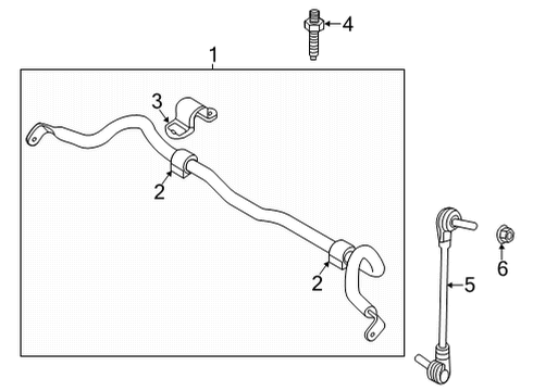 PZ6Z-5482-A Ford Bar Assembly - Roll