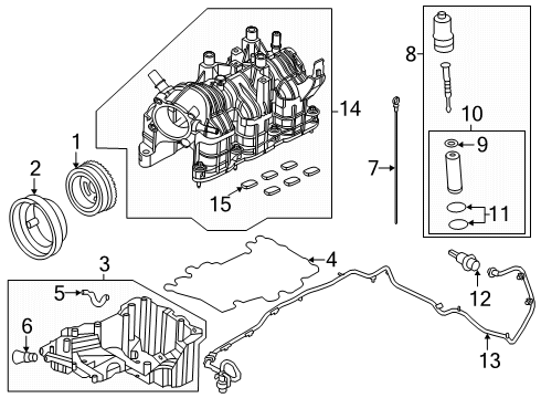 Ford LU7Z-6333-H Bearing - Crankshaft Main LU7Z-6333-H Ford Bearing - Crankshaft Main