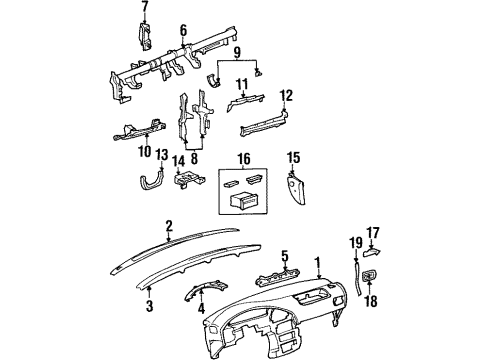 XF5Z-12042B82-AA Ford Crossmember Bracket, Passenger Side