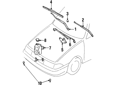 6U2Z-17V508-PARM Ford Wiper Motor