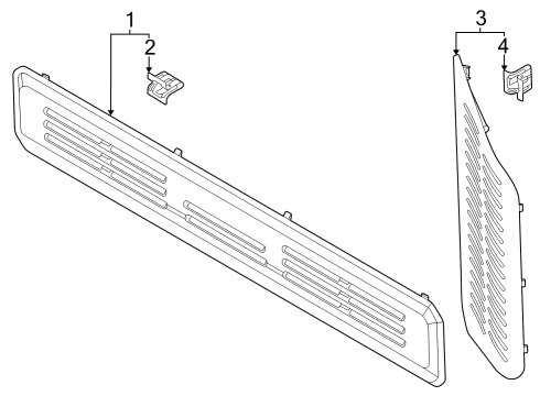 S2DZ-7842906-AA Ford Trim - Tailgate