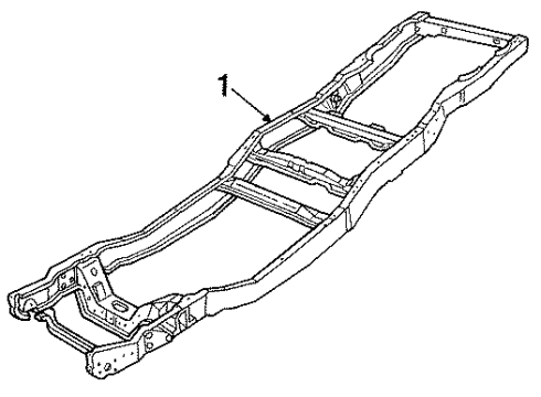 E8TZ5C139E Ford Crossmember