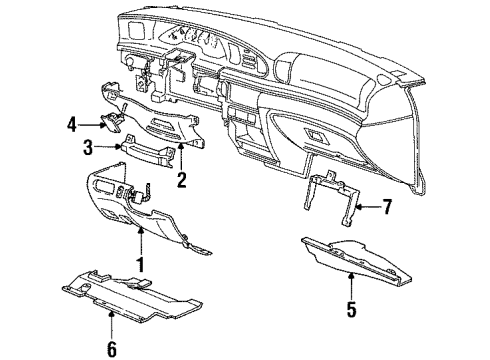 Ford F5OY54047A06A Sound Absorber Bracket F5OY54047A06A Ford Sound Absorber Bracket