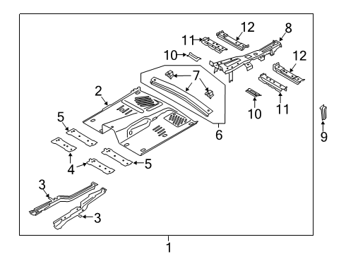 L1MZ-5810062-D Ford Extension - Side Member