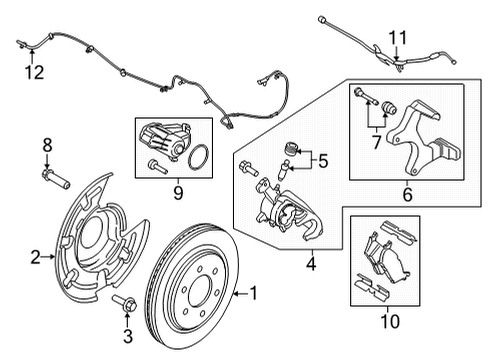 Ford KL3Z-2B712-A Motor - Electric Parking Brake KL3Z-2B712-A Ford Motor - Electric Parking Brake