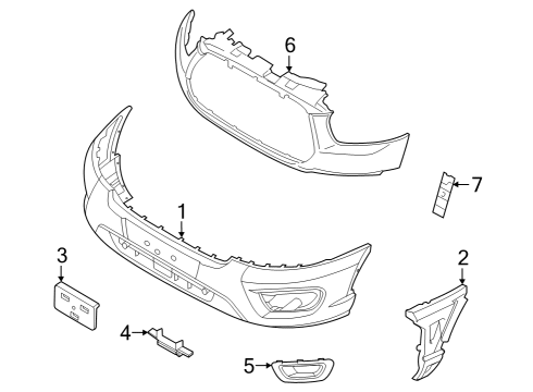 PK4Z-17757-BAPTM Ford Bumper Assembly - Front