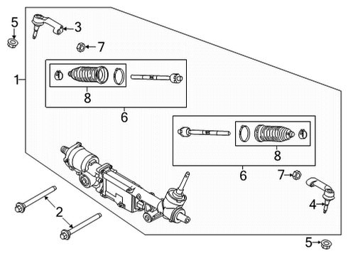 SL3Z-3504-G Ford Gear - Rack And Pinion Steering