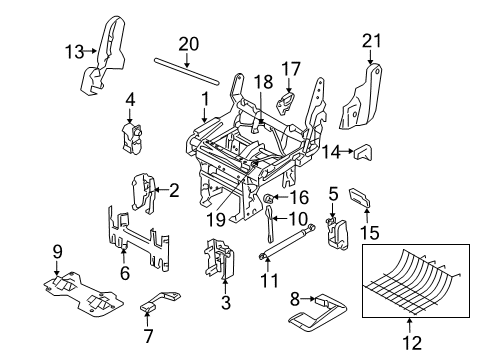 2L1Z-78617D68-AAA Ford Handle Cover, Passenger Side