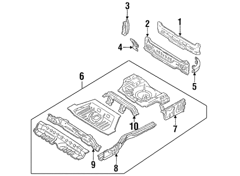 F1CZ5811251B Ford Side Extension, Rear Driver Side