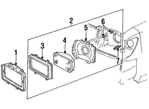 E43Z13008C Ford Headlamp Assembly, Driver Side