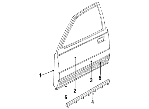 Ford E92Z6120200A Outer Panel, Passenger Side E92Z6120200A Ford Outer Panel, Passenger Side