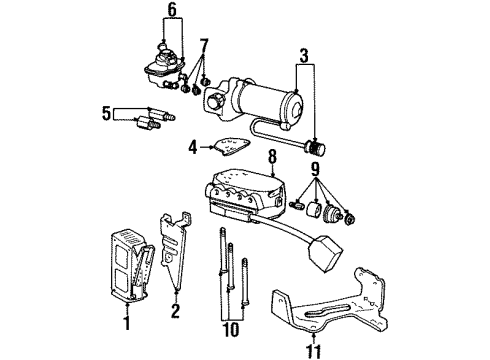 F1VY-2C256-A Ford ABS Pump Assembly