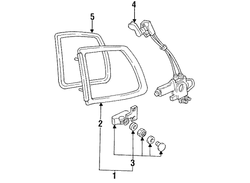 F8XZ-1229726-AA Ford Glass, Passenger Side