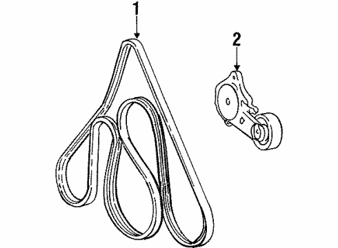 E9SZ8620E Ford Serpentine Belt