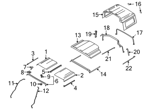 Ford M2DZ-7850285-AD Panel - Roof Trim - Centre M2DZ-7850285-AD Ford Panel - Roof Trim - Centre
