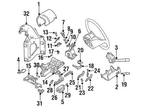 Ford F3TZ3B139A Support Bracket F3TZ3B139A Ford Support Bracket
